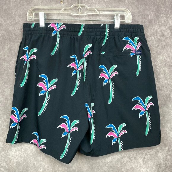 Chubbies Swim Trunks Shorts Mens XL Black Palm tree Floral Beach Aloha Pool 5.5" - Picture 5 of 8